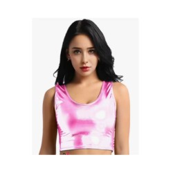 Crop top rosa metalizado | Ducaval | Envías 24/48 horas 