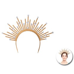 diadema halo dorado | Ducaval | Envías 24/48 horas 