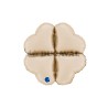 Base corazón foil maxi 24" crema satinado | Ducaval | Envíos 24/48h