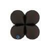 Base gotas maxi 26" negro satinado