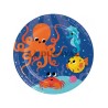 Plato oceano 23cm 8u
