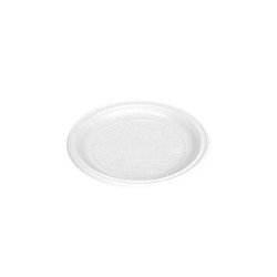 Plato llano blanco 17cm 15und reutilizable | Ducaval | Envíos 24/48 h