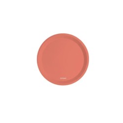 Platos cartón naranja flúor 20.5cm 8 unidades | Ducaval | Envíos 24/4