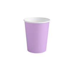 Vaso lavanda cartón BIODEGRADABLE 270cc 10ud | Ducaval | envios 24/48