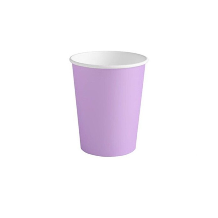 Vaso lavanda cartón BIODEGRADABLE 270cc 10ud | Ducaval | envios 24/48