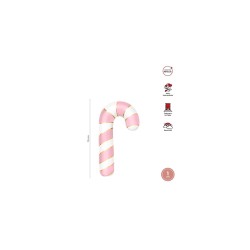 Globo foil bastón caramelo rosa 75cm 29" | Ducaval | Envíos 24/48h