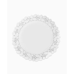 Blonda redonda blanca 32cm papel 7und | Ducaval | Envíos 24/48 horas