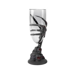 Copa forma mano esqueleto 17.5cm transparente | Ducaval | Envías 24/4