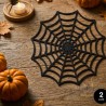 Mantel decorativo telaraña 30cm 2ud | Ducaval | Envías 24/48 horas 