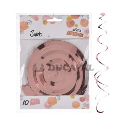 Remolinos oro rosado