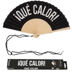 Abanico "¡Que calor!" negro | Ducaval | Envías 24/48 horas 