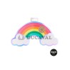 Platos llanos arcoiris 30x15.5cm 6 unidades