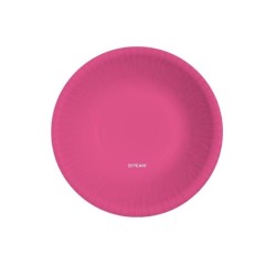Bol redondos cartón rosa flúor 350cc 6 unidades | Ducaval | Envíos 24