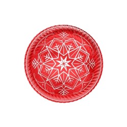Bandejas redondas navideñas Winter rojo 30cm | Ducaval | Envías 24/48