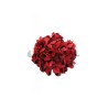 Flor pinza roja lunares negros GD