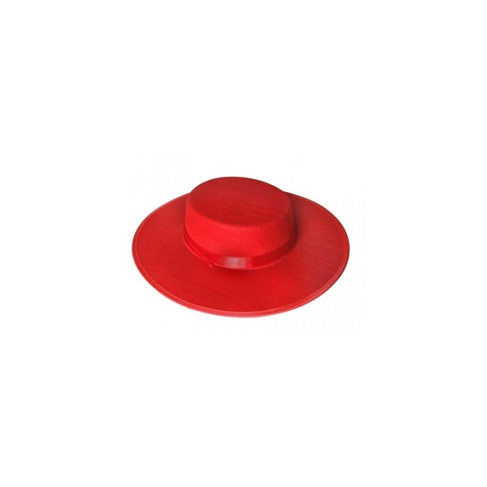 Sombrero cordobes adulto rojo | Ducaval | Envíos 24/48 horas