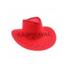 Sombrero vaquero rojo adulto