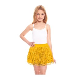 Falda de lentejuelas oro infantil | Ducaval | Envías 24/48 horas 