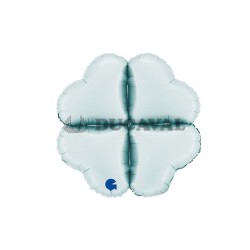 Base corazón foil maxi 24" azul pastel satinado | Ducaval | Envíos 24