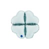 Base corazón foil maxi 24" azul pastel satinado | Ducaval | Envíos 24