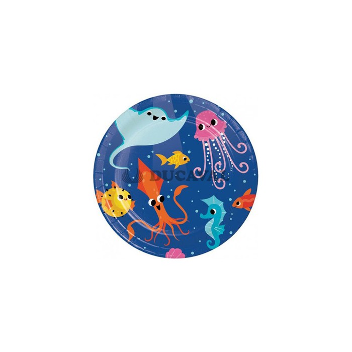 Platos oceano 18cm 8U