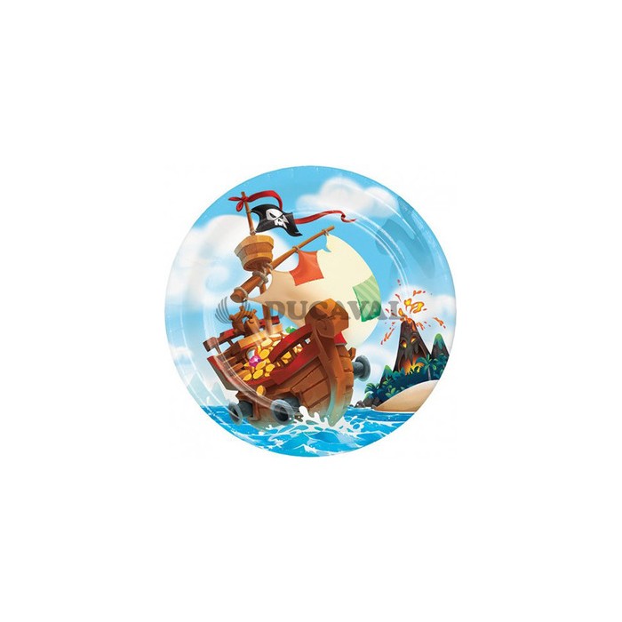 Plato Pirata 23cm 8U