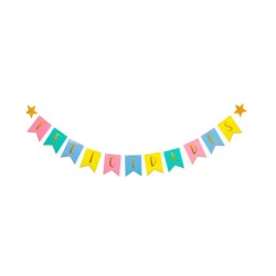 Guirnalda felicidades multicolor 5 metros | Ducaval | Envíos 24/48 ho