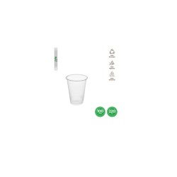 Vaso irrompible transparente 220cc 100ud | Ducaval | Envios 24/48 hor