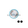 Plato llano cartón OH MY BOY azul 17cm 8 unidades.Ducaval envios 24/4