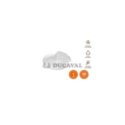 Bandeja cartón con blonda blanco redonda 35cm | Ducaval | 2448 h env