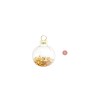 Marcasito bola Navidad oro 4x5.5cm 6ud | Ducaval | Envíos 24/48 horas