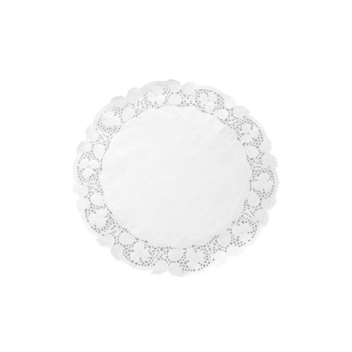 Blonda redonda blanca 38cm papel 5ud | Ducaval | Envíos 24/48 horas