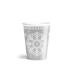 Vaso carton winter plata 270 cc 6 ud | Ducaval | Envías 24/48 horas 