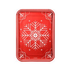 Bandejas navideñas Winter rojo 25cm | Ducaval | Envías 24/48 horas 