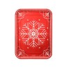 Bandejas navideñas Winter rojo 25cm | Ducaval | Envías 24/48 horas 