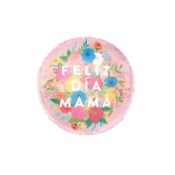 Globo foil "feliz dia mama" florar 43cm 17" | Ducaval | Envías 24/48 
