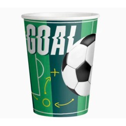 Vaso carton fútbol 270cc 10ud | Ducaval | Envías 24/48 horas 