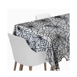 Mantel rollo negro telarañas 1.2x5M | Ducaval | Envías 24/48 horas 