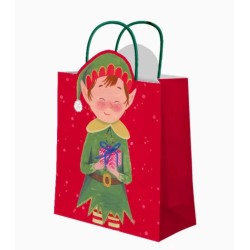 Bolsa elfo travieso 26x10x32cm 1u | Ducaval | Envías 24/48 horas 