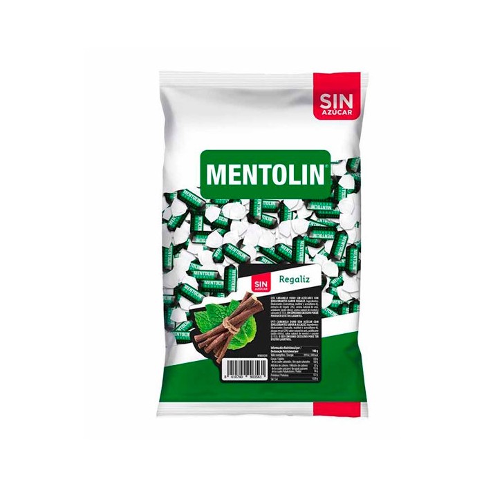 Mentolín regaliz sin azúcar 1kg | Ducaval | Envíos 24/48 horas