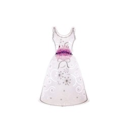 Globo foil vestido novia boda 74 cm| Ducaval | Envías 24/48 horas 