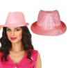 Sombrero lentejuelas rosa