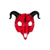 Mascara ariete satanica plastico duro roja | Ducaval | Envías 24/48 h