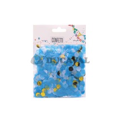 Confetti azul y oro 10g  Disfraces Ducaval