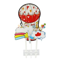 Decoración pastel globo con animales | Ducaval | Envíos 24/48 horas