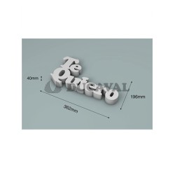 Corcho "te quiero" 200x300x40mm  Disfraces Ducaval