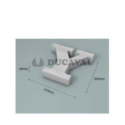 Letra Y corcho 200X40mm  Disfraces Ducaval