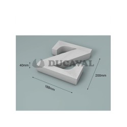 Letra Z corcho 200X40mm  Disfraces Ducaval