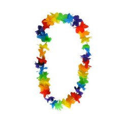  Collar hawaiiano pequeño arcoiris 6u | Ducaval | Envíos 24/48 horas