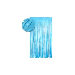 Cortina de flecos azul claro 1x2m |Ducaval | Envios 24/48 Horas 